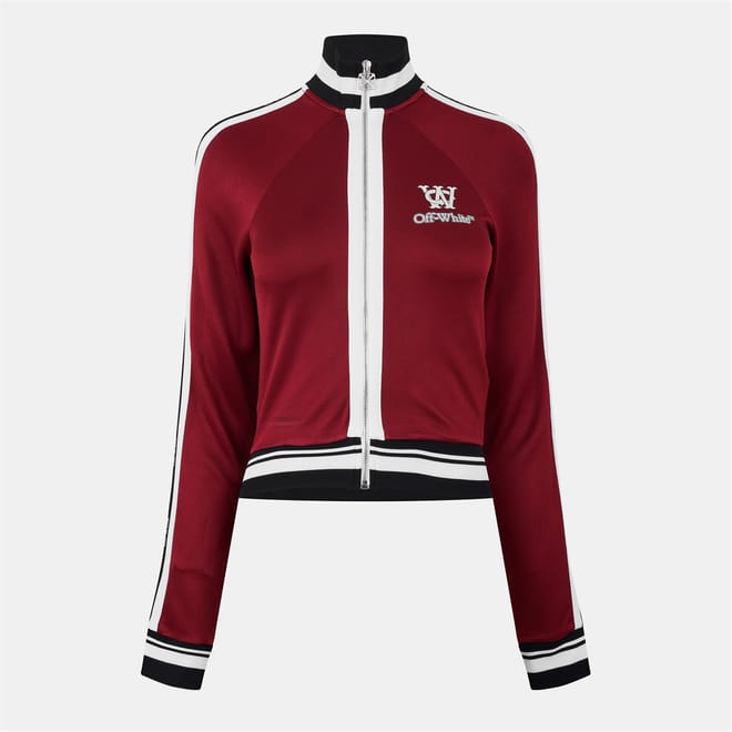 Serena Solid Patterned Track Jacket