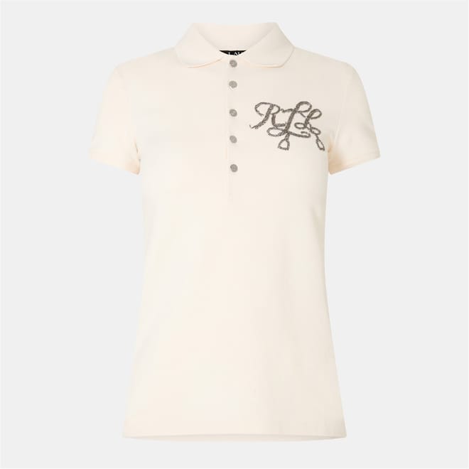Kiewick Embroidered Collared Short Sleeve Polo Shirt
