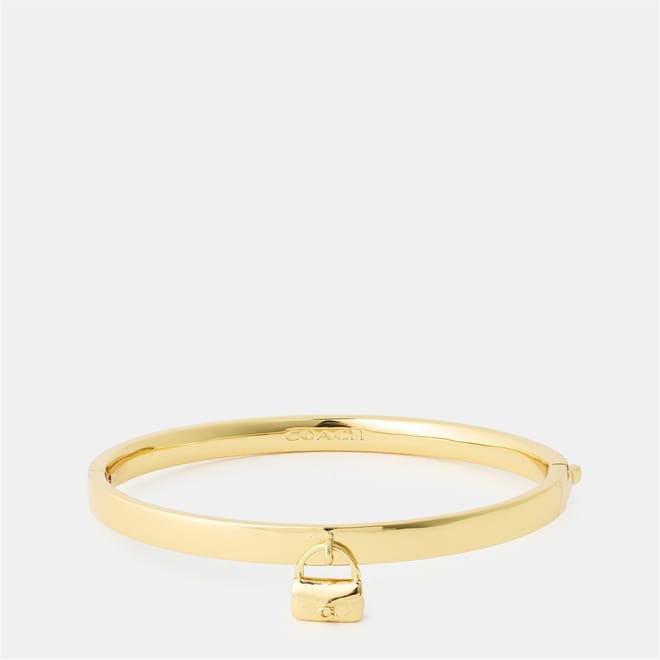 Tabby Bangle Bracelet with Charm