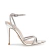 Metallic Open Toe Stiletto Heel Sandals