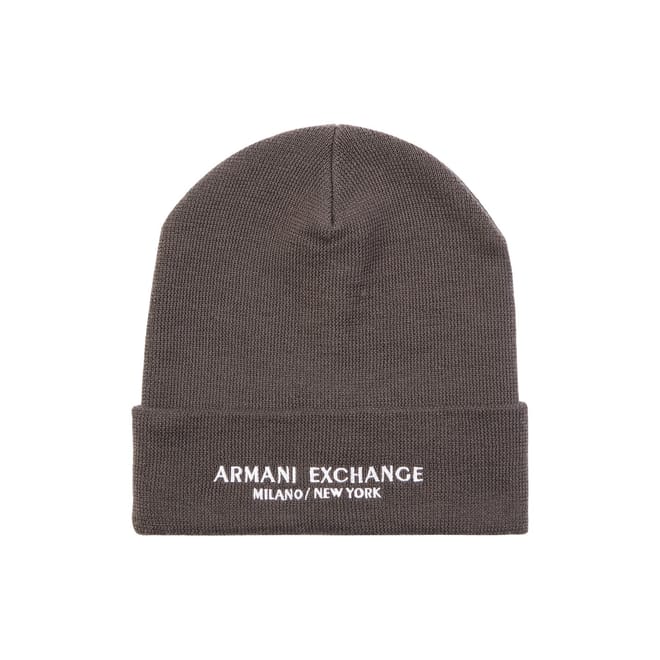 Exchange Lettering Turn Up Brim Beanie