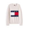 Flag Graphic Crew Neck Long Sleeve Sweater