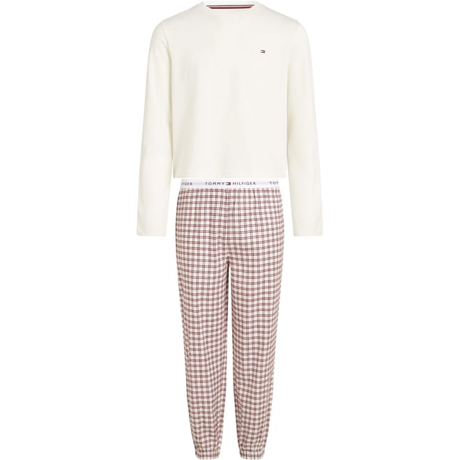 Crew Neck Long Sleeve Pyjama Set