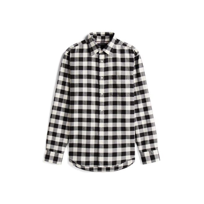 Buffalo Check Collared Long Sleeve Shirt