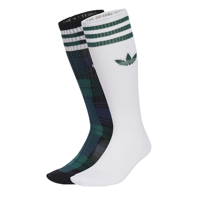 Tartan 2 Pack Long Crew Socks