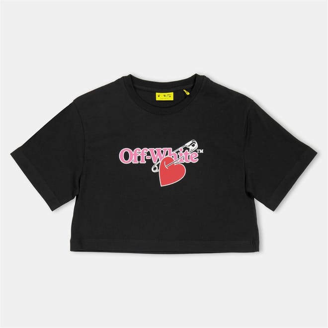 Crew Neck Short Sleeve Crop T-Shirt