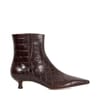 Odore Snake Skin Textured Ankle Boots