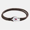 Hilfiger Men’s Braided Leather Bracelet