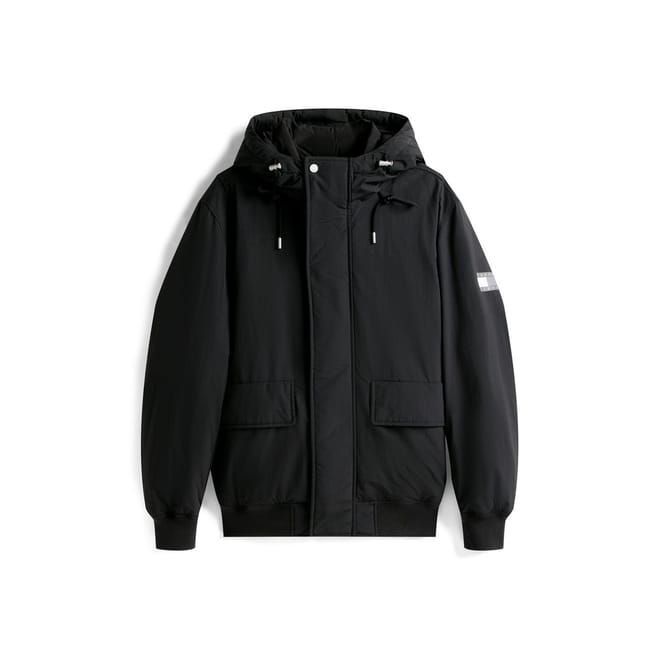 Solid Patterned Snap Button Ribbed Cuff Flap Pocket Bomber Jacket