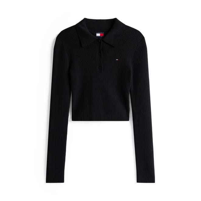 Collared Neck Long Sleeve Button Placket Sweater