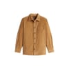 Solid Patterned Corduroy Overshirt