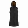 Hooded Curved Hem Gilet