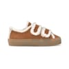 Shearling Velcro Low Top Sneakers