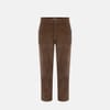 Cord Solid Patterned Straight Chinos