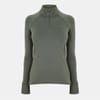 Womens Long Sleeve Quarter Zip Top