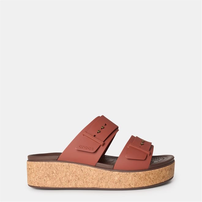 Brooklyn Cork Platform Open Toe Slides