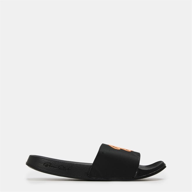 Barreca Lettering Open Toe Slides