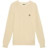 Eagle Logo Rib Crew Neck Long Sleeve Sweater