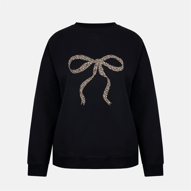 Graphic Crew Neck Long Sleeve Sweatshirt