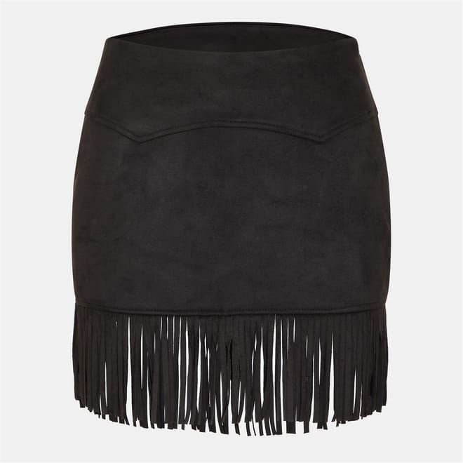 Fringe Mini Pencil Skirt