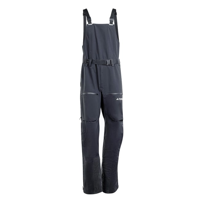 Solid Patterned Ski Bib Jumpsuit