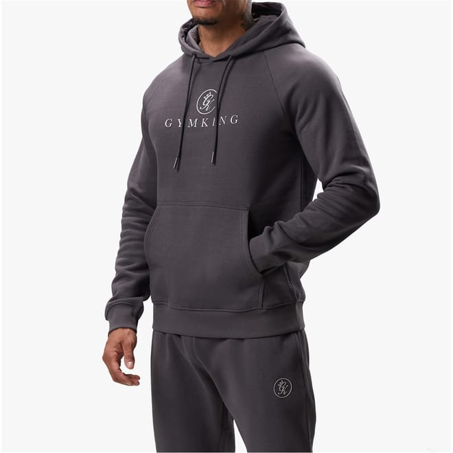 Logo Hooded Neck Raglan Sleeve Sweatshirt