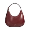 Daintily Crescent Shape Hobo Bag with Gold Tone Hardware