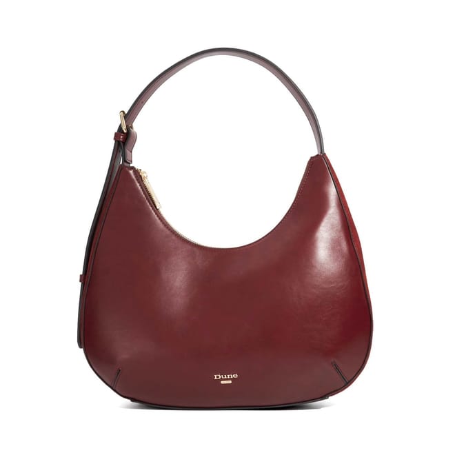 Daintily Crescent Shape Hobo Bag with Gold Tone Hardware