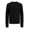 Crew Neck Ribbed Collar Long Sleeve Sweater