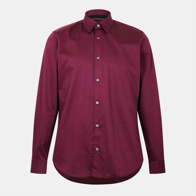 Collared Neck Long Sleeve Regular Fit Shirt