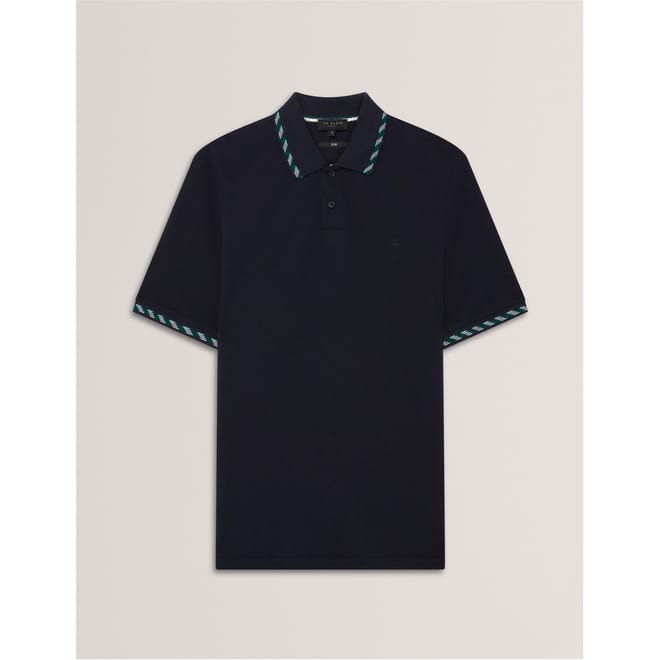 Jacquard Short Sleeve Polo Shirt