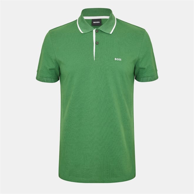 Collared Neck Short Sleeve Polo Shirt