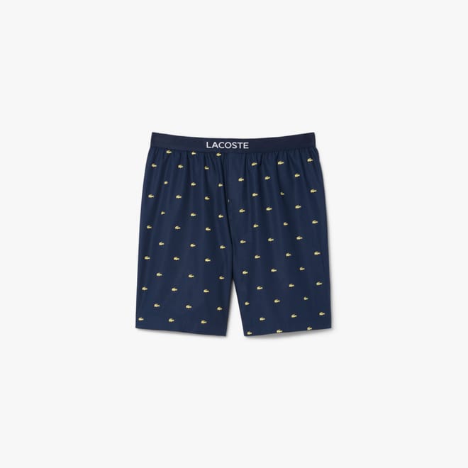 Printed Poplin Pyjama Shorts