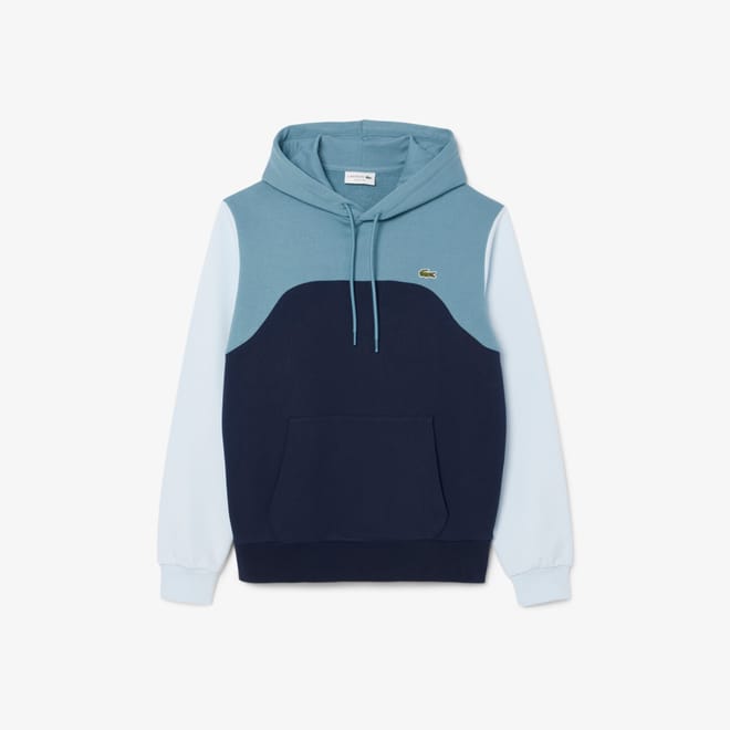Classic-Fit Colour Block Hooded Sweatshirt