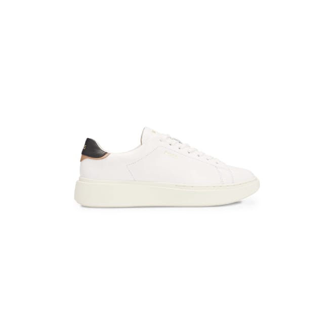 Amber Logo-Backtab Leather Trainers