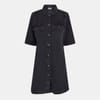 Short Sleeve Mini Denim Shirt Dress
