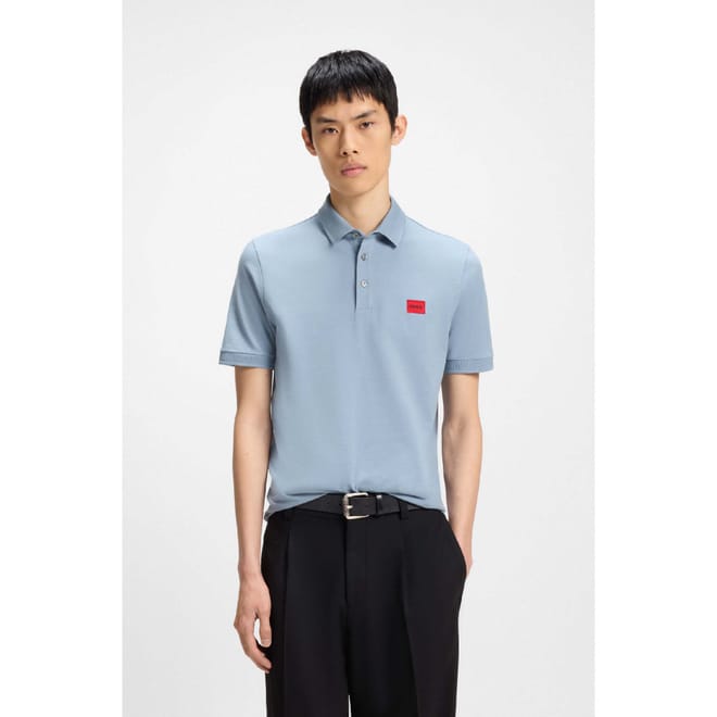 Dereso Logo Label Slim Fit Polo Shirt