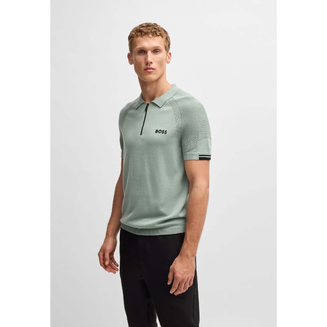 K Perform Max Zip Neck Polo Shirt