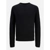 Crew Neck Ribbed Collar Long Sleeve Sweater