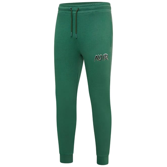 Scribble Lettering Solid Patterned Slim Joggers