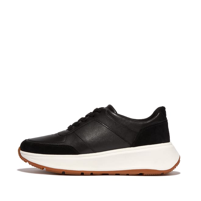 F-Mode Leather/Suede Flatform Trainers