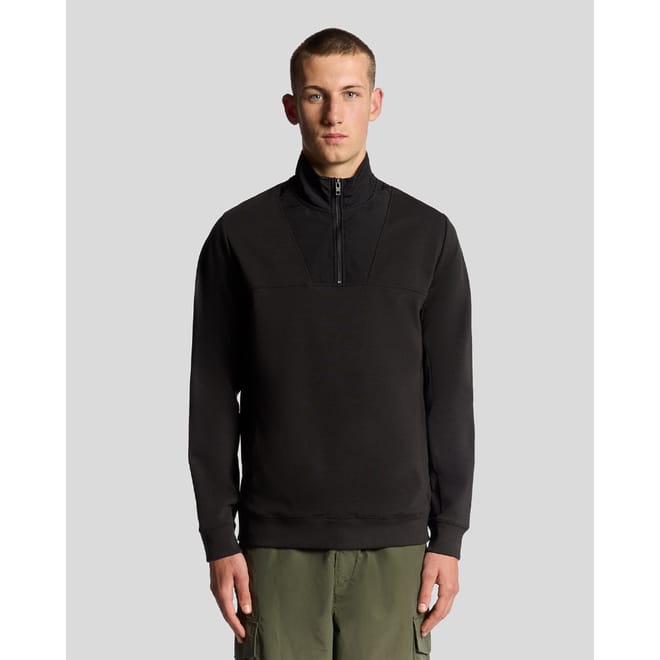 Panelled Hybrid Quarter Zip