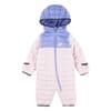 Hooded Neck Long Sleeve Color Block Snowsuit
