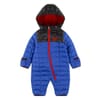 Hooded Neck Long Sleeve Color Block Snowsuit
