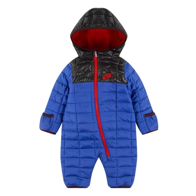 Hooded Neck Long Sleeve Color Block Snowsuit