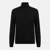 Funnel Neck Ribbed Collar Long Sleeve Sweater