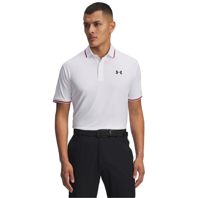 Ribbed Polo Shirt with Collared Neck