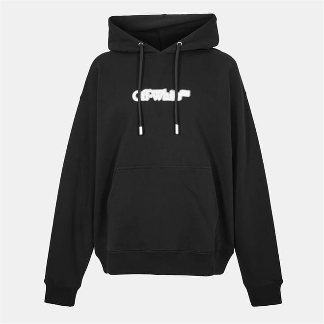 Lettering Hooded Neck Drop Shoulder Sweatshirt