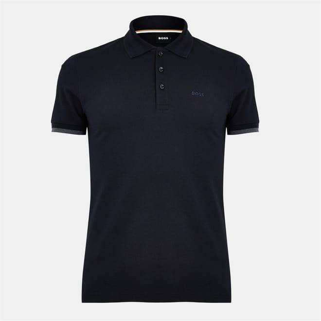 Collared Neck Short Sleeve Polo Shirt