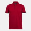 Collared Neck Button Placket Polo Shirt